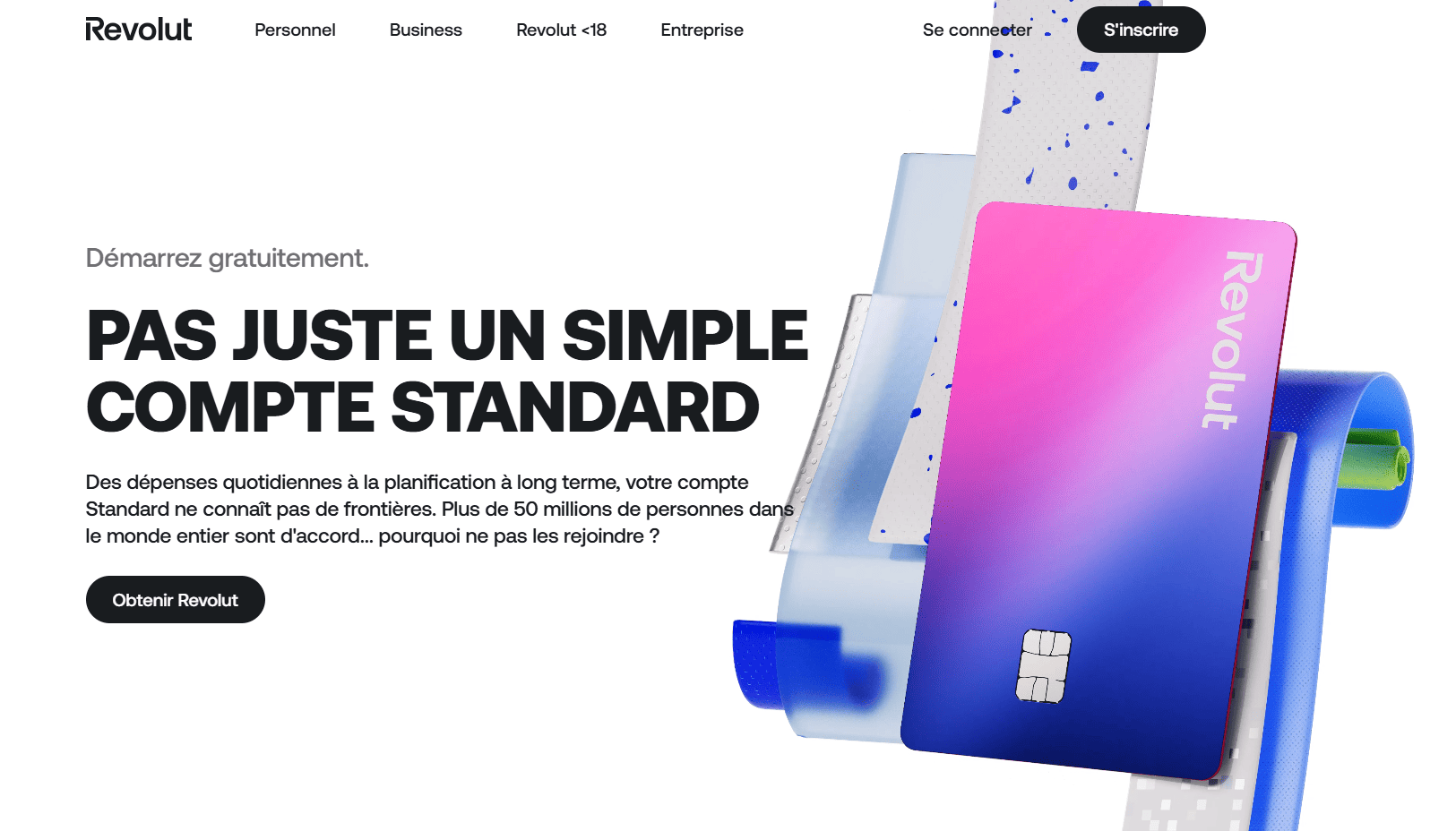 Capture ecran carte standard revolut 24
